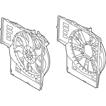 BMW 17-42-7-521-767 Cooling Radiator Fan