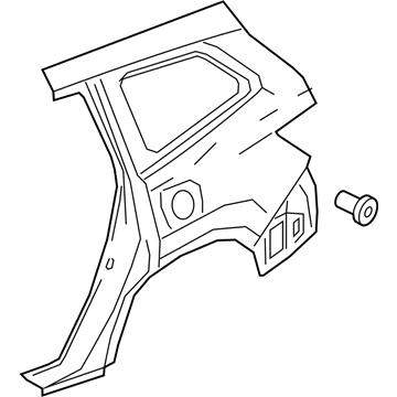 Honda 04646-TG7-A90ZZ Panel Set, L. RR. (Outer) (DOT)