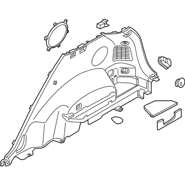 Kia 85740D9000WK Trim Assembly-Luggage Side