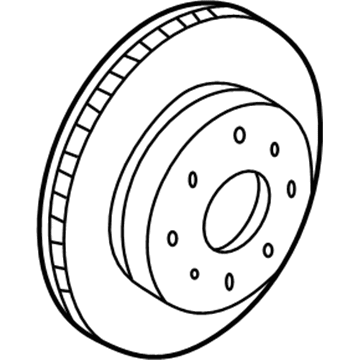 Acura 45251-S84-A01 Disk, Front Brake (14")