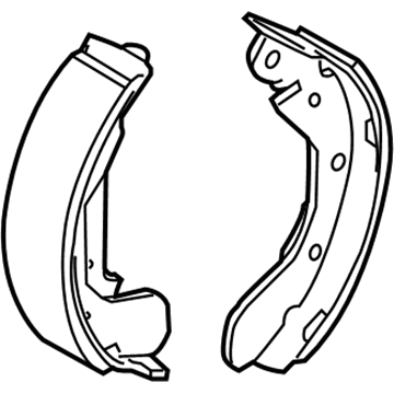 GM 96473228 Brake Shoes