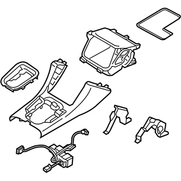 Hyundai 84602-G3AW0-TRY Cover Assembly-Console Upper