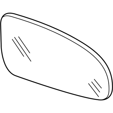 GM 96493557 Mirror, Outside Rear View (Reflector Glass Only)