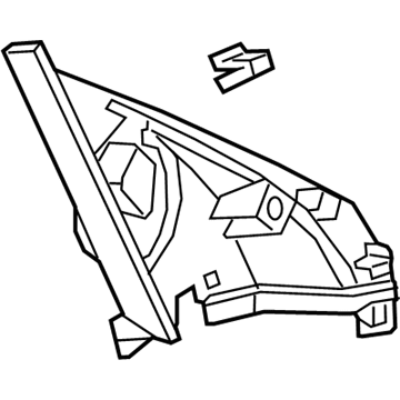 Honda 76220-TBA-A12 Garn Assy R, Door Mir