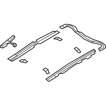 Hyundai 81650-3S000 Rail Assembly-PANORAMAROOF MECHANI