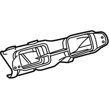 Lexus 55844-53080 Duct, Heater To Register