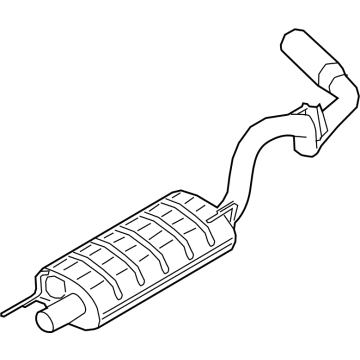 Ford ML3Z-5230-H MUFFLER AND PIPE ASY - REAR