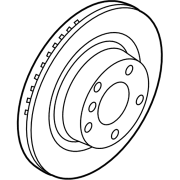 BMW 34-21-2-283-803 Brake Disc, Ventilated, Left