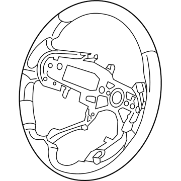 Honda 78501-TG7-A13ZA Body Steering Wheel (Deep Black)