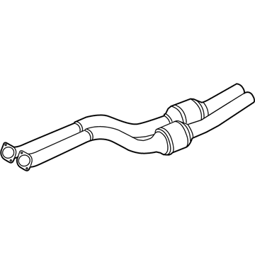 BMW 18-30-7-647-049 Exchange. Exhaust Pipe Cat.Converter, Right