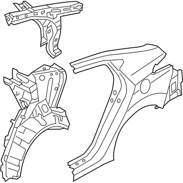 Hyundai 70100-3XA01 Panel Assembly-Quarter Complete, LH