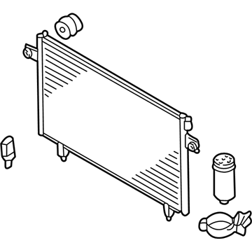 Infiniti 92100-4W01A Condenser & Liquid Tank Assy