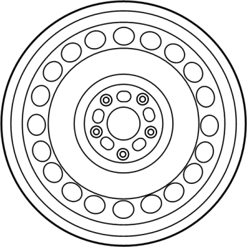 Toyota 42611-0A210 Wheel, Steel