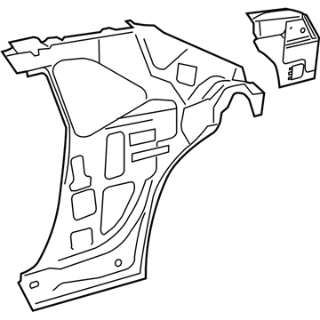 Mopar 68260430AI REINFMNT-Body Side Aperture Rear