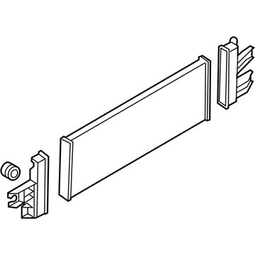 Infiniti 21457-1MG0A Sub Radiator Assembly