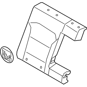 Hyundai 89460-G2000-SKJ COVERING-RR SEAT BACK, RH