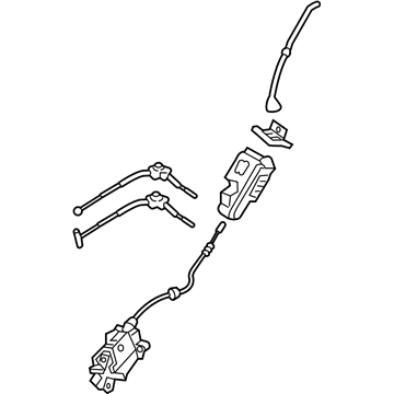 Hyundai 81410-D2011 Latch Assembly-Rear Door, LH