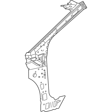 Toyota 61023-62010 Inner Hinge Pillar