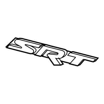 Mopar 68239548AA NAMEPLATE-SRT