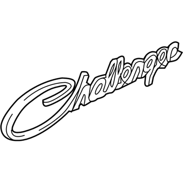 Mopar 68214652AA NAMEPLATE-Challenger