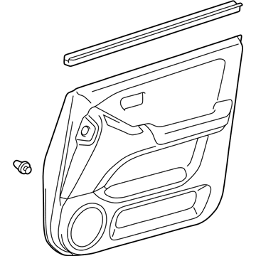 Lexus 67620-48010-A0 Board Sub-Assy, Front Door Trim, LH