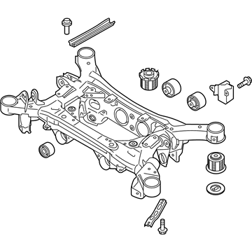 Kia 55405J5000 Crossmember Complete-Rear