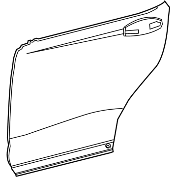 Lexus 67113-0E070 Panel, Rear Door, Outside