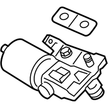 Hyundai 98110-1U000 Windshield Wiper Motor Assembly