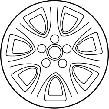 Toyota 42611-33750 Wheel, Alloy