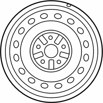 Toyota 42611-33541 Wheel, Steel