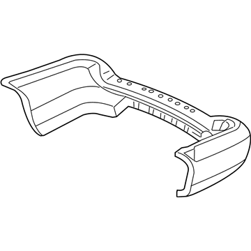 Acura 04715-S3V-A80ZZ Face, Rear Bumper (Dot)