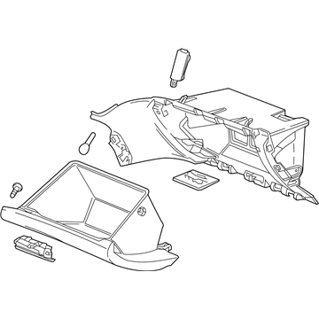 GM 84128544 Glove Box Assembly