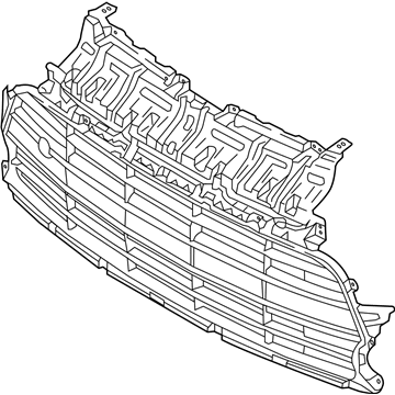 Kia 86561B2500 Front Bumper Mesh, Upper