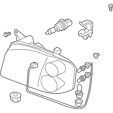 Nissan 26010-8Z325 Passenger Side Headlight Assembly