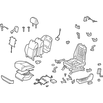 Lexus 71200-60B50-A4 Seat Assy, Front LH