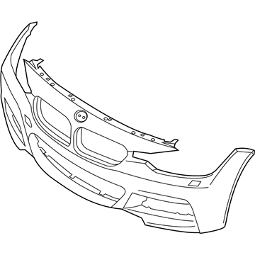 BMW 51-11-8-061-640 Panel, Bumper, Primed, Front