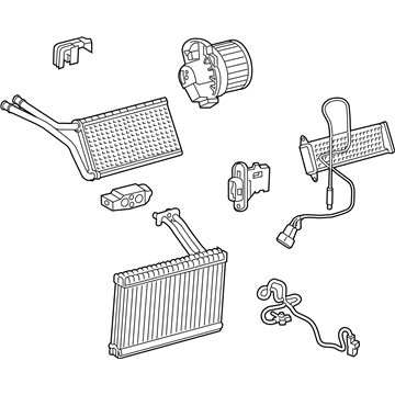 Toyota 87010-74180 Evaporator Assembly