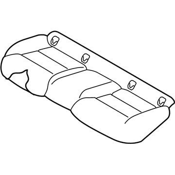 Infiniti 88300-5DD0A Cushion Assy-Rear Seat
