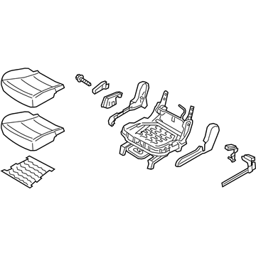 Kia 892001U700BD6 Cushion Assembly-2ND Seat