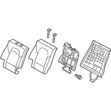 Kia 894001U700BD6 Back Assembly-2ND Seat, R