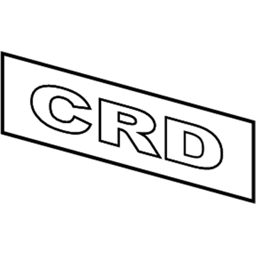 Mopar 55157095AD Nameplate