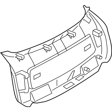 BMW 51-49-7-197-137 Lower Tail Lid Trim Panel