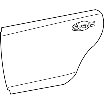 Nissan 82152-3TA0A Panel-Rear Door, Outer RH