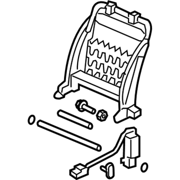 Acura 81126-SDB-A73 Frame, Right Front Seat-Back (Ts Tech)