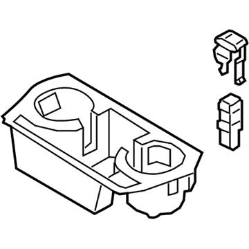 BMW 51-16-6-809-123 CUP HOLDER FOR STORAGE COMPA