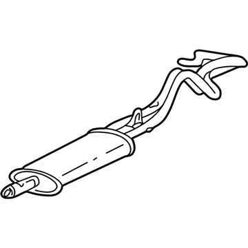 GM 15734393 Exhaust Muffler Assembly (W/ Catalytic Converter, Exhaust &*Marked Print