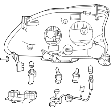 Nissan 26010-3SG2A Passenger Side Headlight Assembly