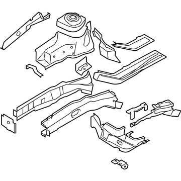 Ford 8S4Z-16055-A Apron/Rail Assembly