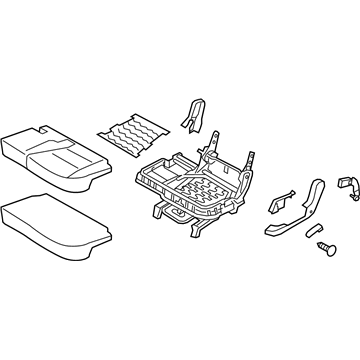 Kia 891001U700BD6 Cushion Assembly-2ND Seat