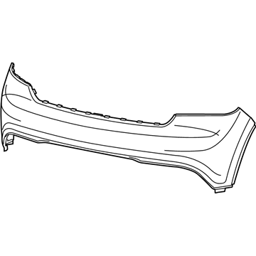 Mopar 1XV03TZZAC Front Upper Bumper Cover